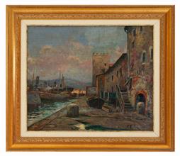 Lotto 39 - <i>Vecchio porto di Livorno 1923</i>