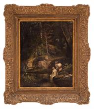 Lotto 39 - <i>Bagno nei pressi di Fontainebleau</i>