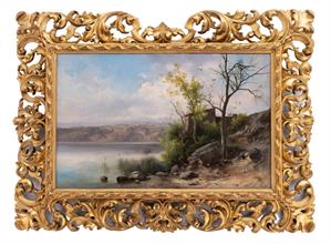 Lotto 40 - <i>Lago di Nemi campagna di Roma (1882)</i>
