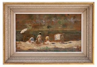 Lotto 37 - <i>Lavandaie al fiume</i>