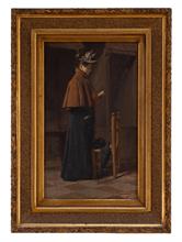 Lotto 18 - <i>Interno con figura (1896)</i>