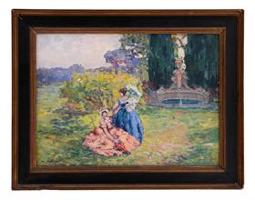 Lotto 47 - <i>Dame in giardino</i>