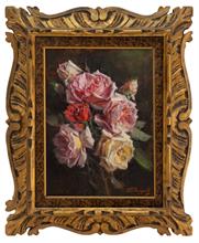 Lotto 35 - <i>Natura morta con rose</i>