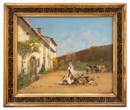 Lotto 16 - <i>Scena di cortile</i>