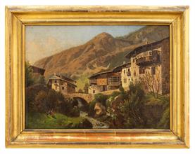 Lotto 23 - <i>Paesaggio montano 1873</i>