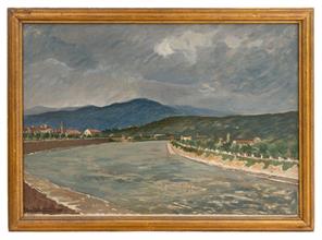 Lotto 32 - <i>Si avvicina il temporale sull'Adige 1935</i>