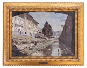 Lotto 24 - <i>Vecchie case sul fiume</i>