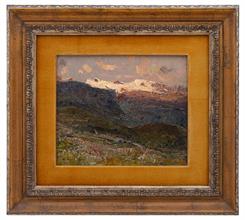 Lotto 41 - <i>Tramonto a Plateau Rosa</i>