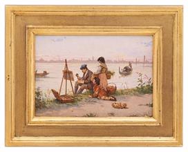 Lotto 29 - <i>Dipingendo sulla riva</i>