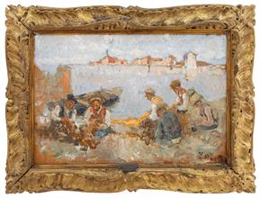 Lotto 36 - <i>Pescatori a Chioggia</i>