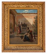 Lotto 17 - <i>Scena pompeiana (1873)</i>