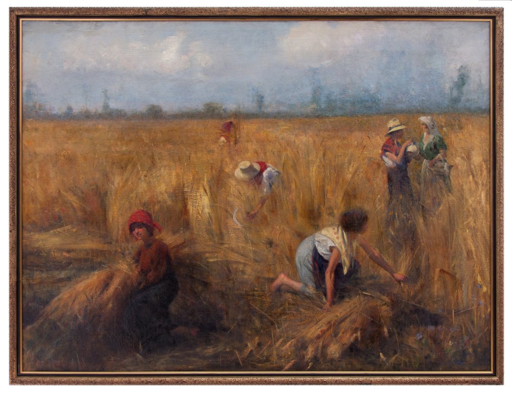 luigi serralunga: La mietitura del grano nel Vigevanese 
