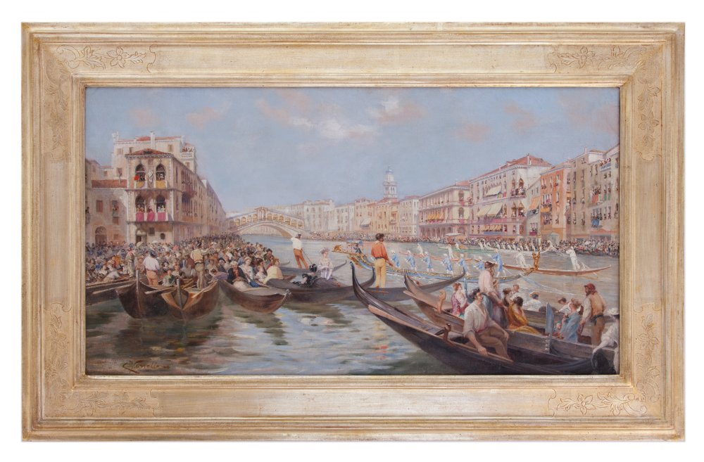 cesare vianello: La regata sul Canal Grande a Venezia