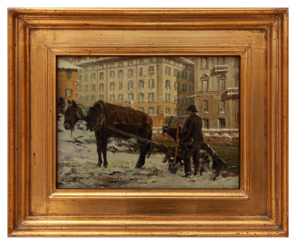 Dipinti XIX e XX secolo - Paesaggi innevati